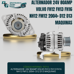 ALTERNADOR  2 VOLVO FH - NH - FM - D12 D13 MÁQUINAS