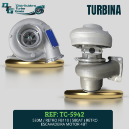TURBINA 580M / RETRO FB110 RETRO ESCAVADEIRA MOTOR 4BT