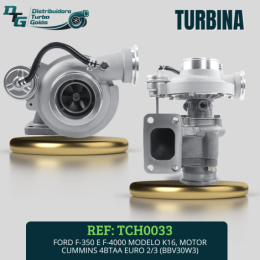 TURBINA FORD F-350 E F-4000 MODELO K16, MOTOR CUMMINS 4BTAA EURO 2/3 
