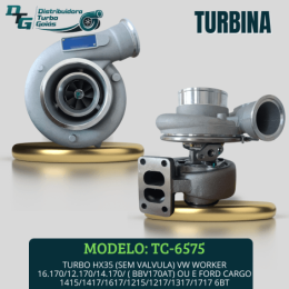 TURBINA - HX35 VW WORKER 16.170/12.170/14.170/ OU E FORD CARGO 1415 6BT