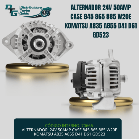 ALTERNADOR CASE - KOMATSU 