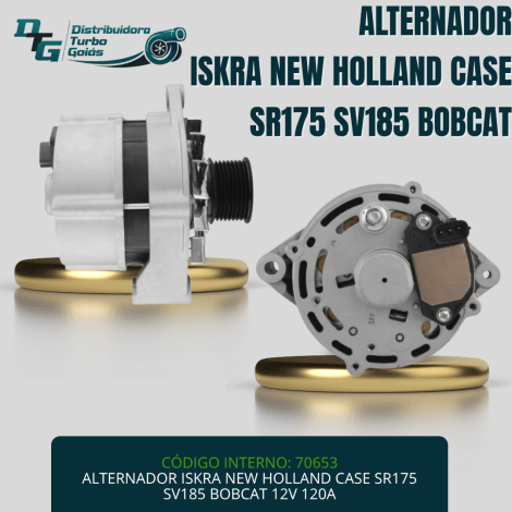 ALTERNADOR ISKRA NEW HOLLAND CASE SR175 SV185 BOBCAT