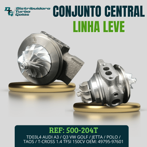 CONJUNTO ROTATIVO TD03L4 AUDI A3 / Q3 VW GOLF / JETTA / POLO / TAOS / T-CROSS 1.4 TFSI 150CV