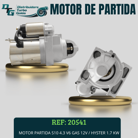 MOTOR PARTIDA S10 4.3 V6 GAS 12V / HYSTER 1.7 KW
