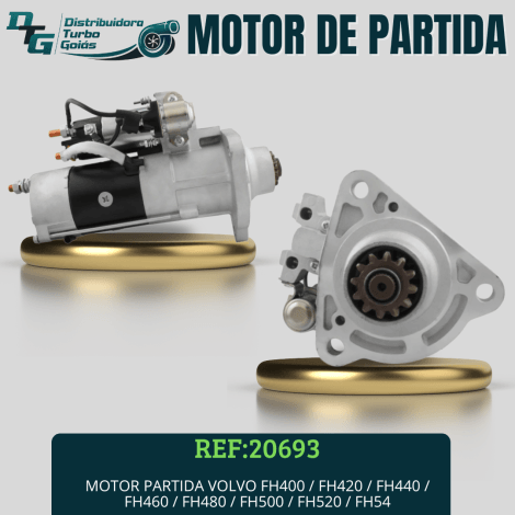 MOTOR PARTIDA VOLVO FH400 / FH420 / FH440 / FH460 / FH480 / FH500 / FH520 / FH540 / FH12 / 380 